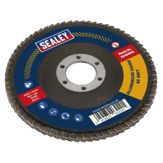 100mm Aluminium Oxide Flap Disc 60Grit 16mm Bore [FD10060E]