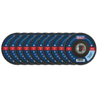115mm Zirconium Flap Discs 120Grit 22mm Bore - Pack of 10 [FD11512010]
