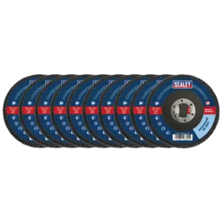 115mm Zirconium Flap Discs 40Grit 22mm Bore - Pack of 10 [FD1154010]