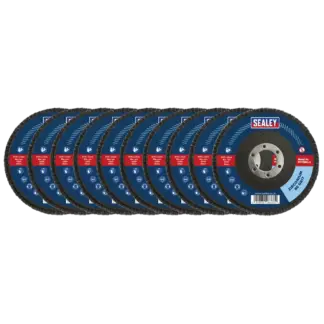 115mm Zirconium Flap Discs 80Grit 22mm Bore - Pack of 10 [FD1158010]