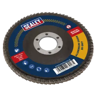 115mm Aluminium Oxide Flap Disc 80Grit 22mm Bore [FD11580E]