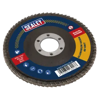 125mm Aluminium Oxide Flap Disc 60Grit 22mm Bore [FD12560E]