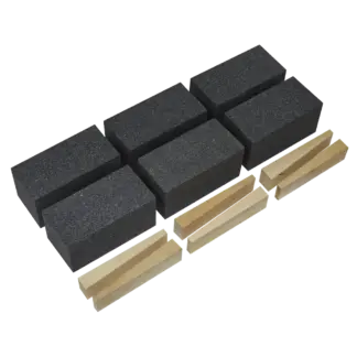 Worksafe® 50 x 50 x 100mm Floor Grinding Block 24Grit - Pack of 6 [FGB24]