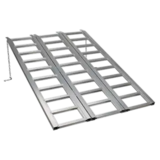 Motorcycle/Trike/ATV & Mini Tractor Ramp Wide Tri-Fold 680kg Capacity [FLR680T]