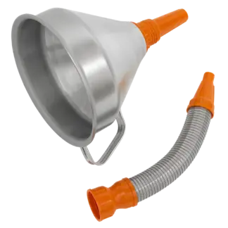 Metal Flexible Spout Funnel with Filter 200mm [FM20F]