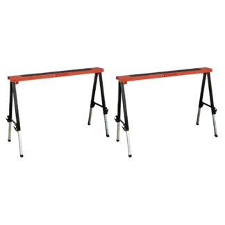 Fold Down Trestle with Adjustable Legs - Pair [FTAL12]