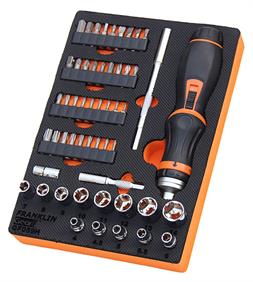 Gear F 59pce 6pt Socket and Ratchet Screwdriver Set 1/4"dr