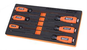 Gear F 6 pce Long Diamond Power Grip Screwdriver Set