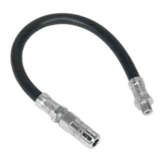 Flexible Rubber Grease Gun Delivery Hose with 4-Jaw Connector 300mm 1/8"BSP Gas [GGHE300]