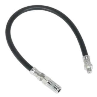 Flexible Rubber Grease Gun Delivery Hose with 4-Jaw Connector 450mm 1/8"BSP Gas [GGHE450]