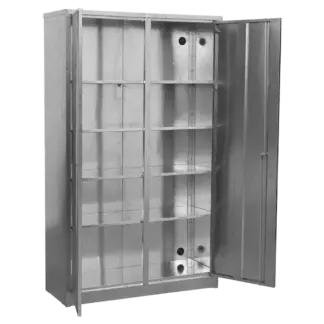 Extra-Wide Galvanized Steel Floor Cabinet with 4 Shelves [GSC110385]