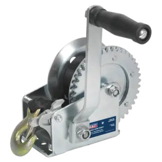 Geared Hand Winch with Webbing Strap 540kg Capacity [GWW1200M]