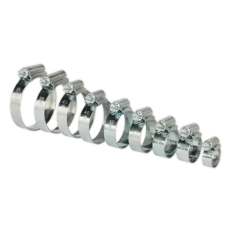 HI-GRIP® Zinc Plated Hose Clip Assortment 9.5-55mm 85pc [HCJ85A]