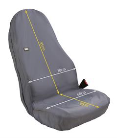 Universal XL Winged Front Seat Black