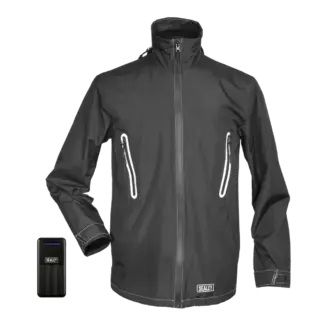 5V Heated Rain Jacket with Power Bank 20Ah - Medium [HJ06KIT]