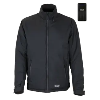 5V Heated Rain Jacket with Power Bank 20Ah - Large [HJ07KIT]