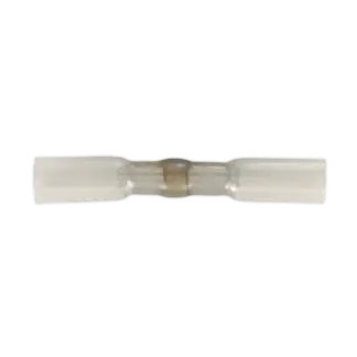 Heat Shrink Butt Connector with Crimp & Solder, Clear - Pack of 25 [HSSB25C]
