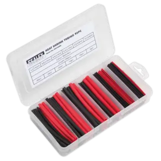Heat Shrink Tubing Assortment 100mm 95pc - Black & Red [HST100BR]