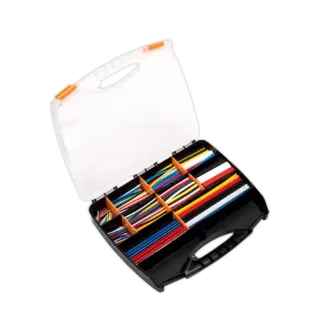 Heat Shrink Tubing Assortment 50, 100, 150 & 200mm 590pc - Mixed Colours [HST590MC]