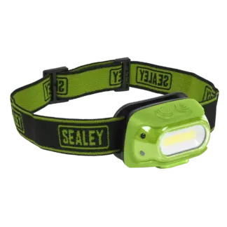 Rechargeable Head Torch with Auto-Sensor 8W COB LED - Green [HT08RG]