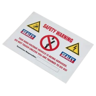 Hybrid/Electric Vehicle Warning Sign [HYBRIDSIGN]