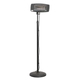 Infrared Quartz Patio Heater with Telescopic Floor Stand 2000W/230V [IFSH2003]