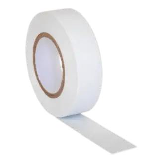 PVC Insulating Tape 19mm x 20m, White - Pack of 10 [ITWHT10]