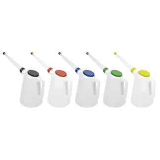Oil Containers with Lid & Flexible Spout 5L - Set of 5 [JDL5SET]