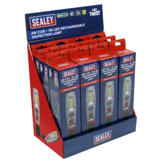 LED Twist® Rechargeable Inspection Light 8W - Display Box of 12 [LED1001DB]