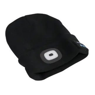Rechargeable USB Beanie Hat with Wireless Headphones 1W SMD LED [LED185W]