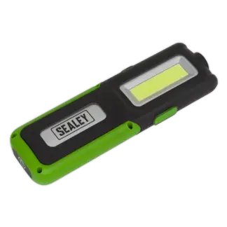 Rechargeable Inspection Light with Power Bank 5W COB & 3W SMD LED - Green [LED318G]