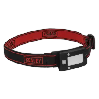 Rechargeable Head Torch with Auto-Sensor 2W COB LED - Black [LED360HT]