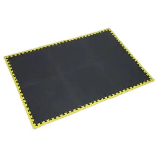 Interlocking EVA Foam Workshop Mat Set with Hi-Vis Edges 1240 x 1825mm [MIC1218Y3]