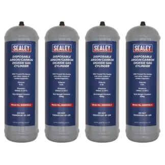 Disposable Argon/Carbon Dioxide Gas Cylinder 430g, 2.2L - Pack of 4 [MIGMIX2.24]