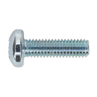 Zinc Plated Pan Head Pozi Machine Screw M6 x 20mm, DIN 7985Z - Pack of 50 [MSP620]