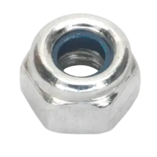 Zinc Plated Nylon Locknut M4, DIN 982 - Pack of 100 [NLN4]