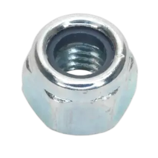 Zinc Plated Nylon Locknut M6, DIN 982 - Pack of 100 [NLN6]