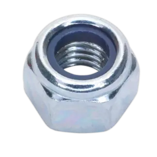 Zinc Plated Nylon Locknut M8, DIN 982 - Pack of 100 [NLN8]