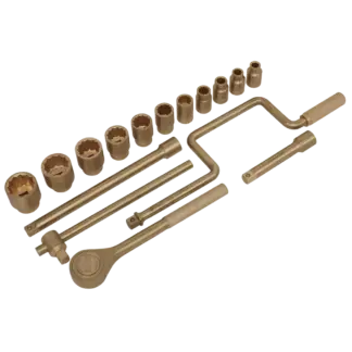 Premier Non-Sparking Socket Set 1/2"Sq Drive 17pc [NS124]