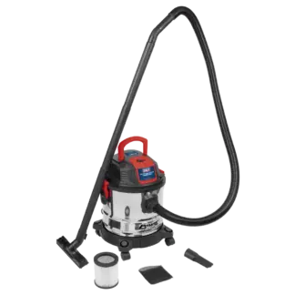 20L Vacuum Cleaner Wet & Dry Stainless Steel Drum 1200W/230V [PC195SD]