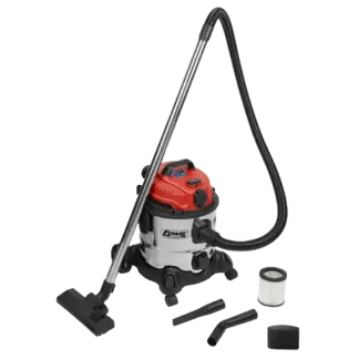 20L Industrial Vacuum Cleaner Wet & Dry with Stainless Steel Drum & Auto Start 1400W/230V [PC200SDAUTO]