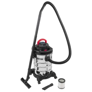 30L Vacuum Cleaner Wet & Dry with Stainless Steel Drum & Detachable Leaf Blower 1200W/230V [PC300SD]
