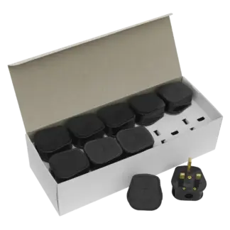 13A Rewirable Plug - Black - Pack of 20 [PL13/320]