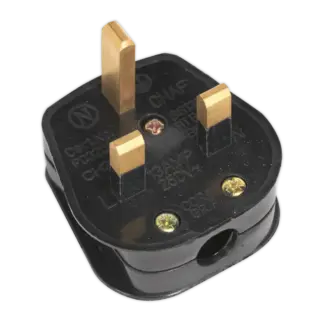 13A Rewirable Plug - Black [PL13/320S]
