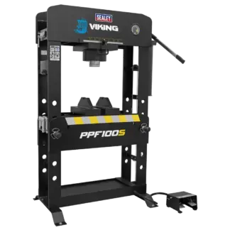 Viking Floor Type Air/Hydraulic Press with Sliding Ram & Foot Pedal 100 Tonne [PPF100S]