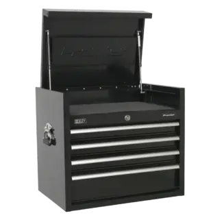 Premier™ Heavy-Duty Topchest 4 Drawer 660mm - Black [PTB66004]