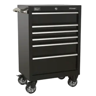 Premier™ Heavy-Duty Rollcab 6 Drawer 675mm - Black [PTB67506]