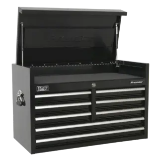 Premier™ Heavy-Duty Topchest 915mm 8 Drawer - Black [PTB91508]