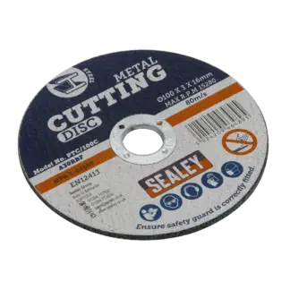 100 x 3mm Cutting Disc 16mm Bore [PTC/100C]