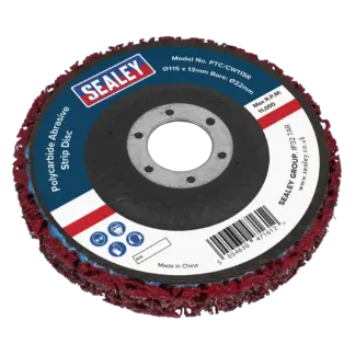 Polycarbide Abrasive Strip Disc 115 x 13 x 22mm - Red [PTC/CW115R]